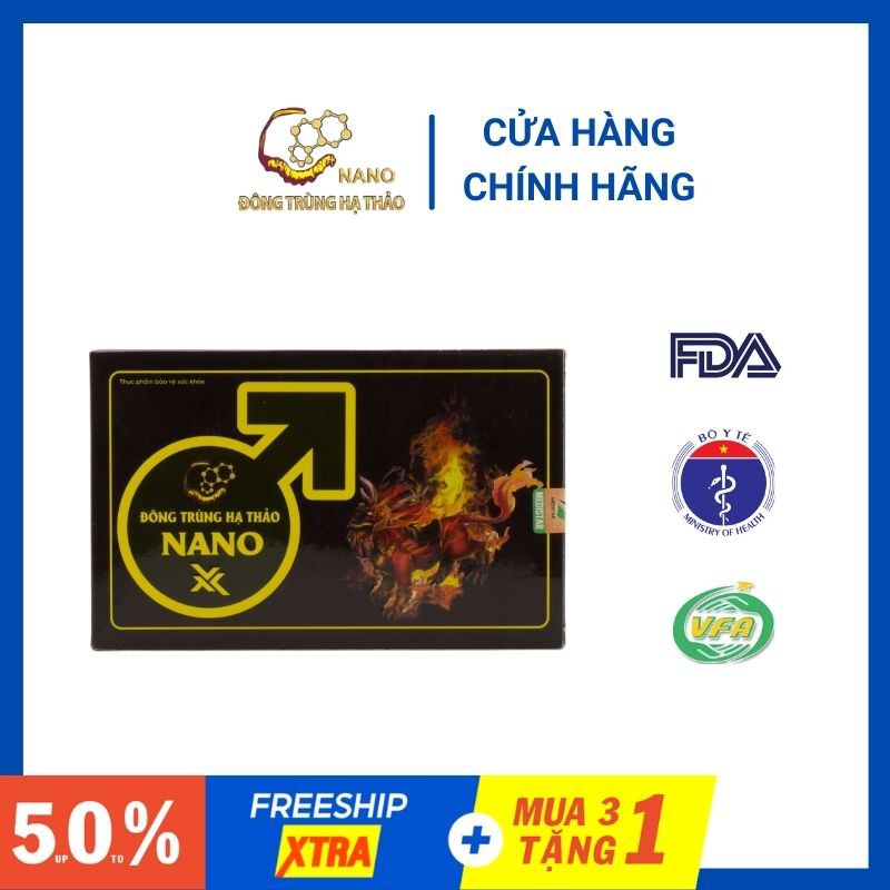 [FREESHIP50K] ✅ Viên Nén Sinh Lý Nam Nano X Đông Trùng Hạ Thảo (Cải Thiện Sinh Lý An Toàn Từ Các Thành Phần Tự Nhiên)