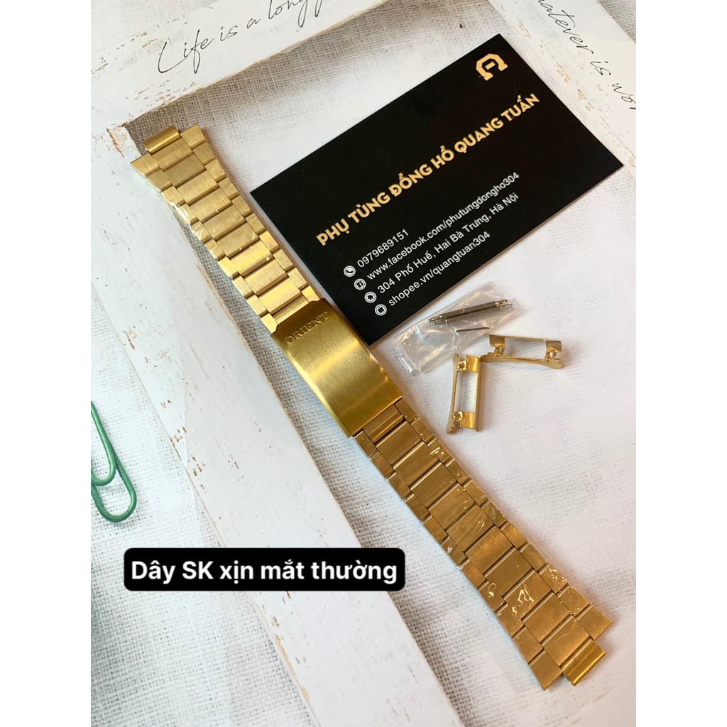 Dây inox Cao cấp HK cho đồng hồ SK - ORIENT Tặng kèm bộ chốt