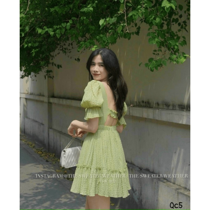 (Free ship) Đầm Xốp Chỉ Hở Lưng Sale Lớn 50% Cho Các Chị Em UP VLTN Shop