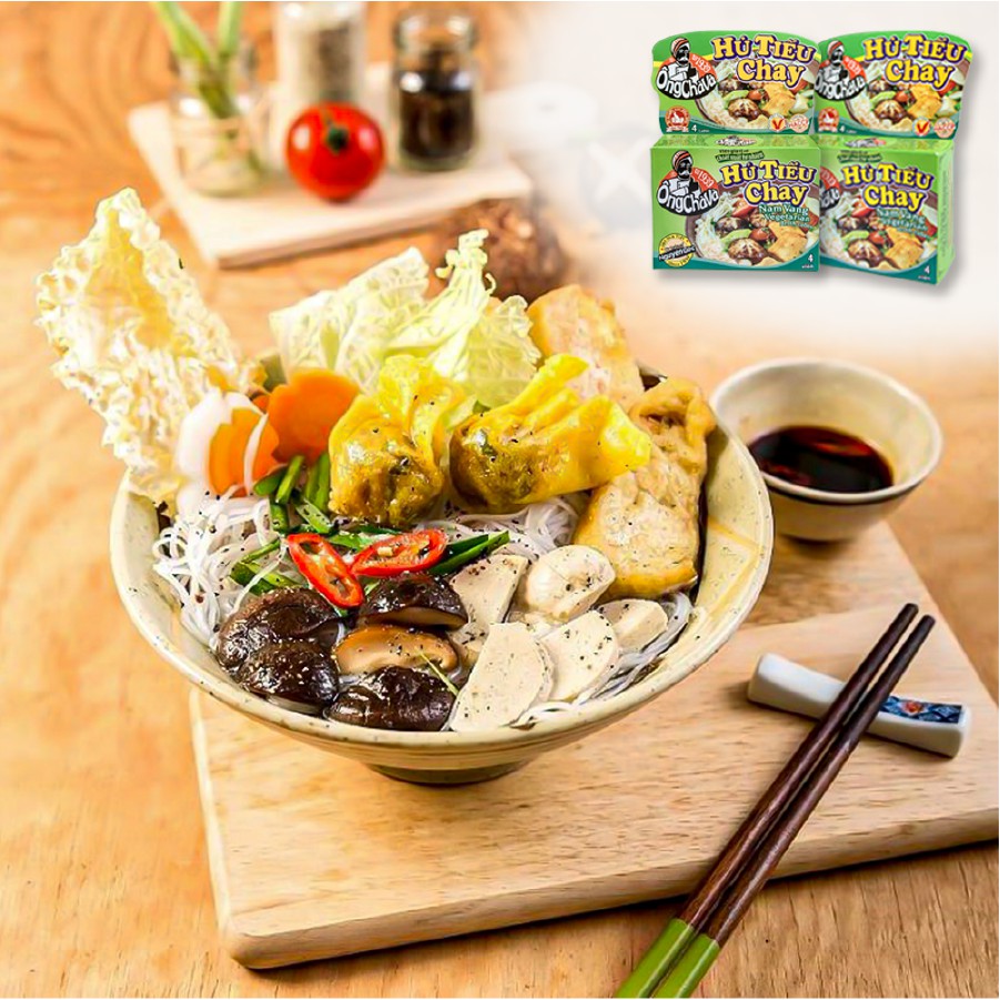 Lốc 12 hộp Viên Gia Vị HỦ TIẾU CHAY Ông Chà Và 75g