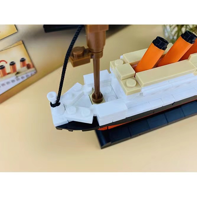 194Pcs Bộ Lắp Ráp Mô Hình Tàu ed Titanic Cho Bé