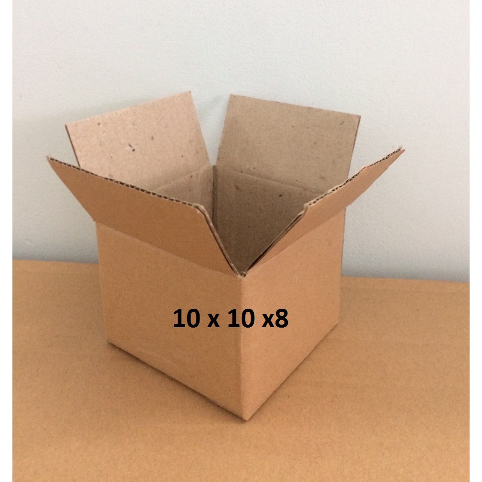 40 hộp carton 10x10x8 , hộp giấy gói hàng, hộp COD