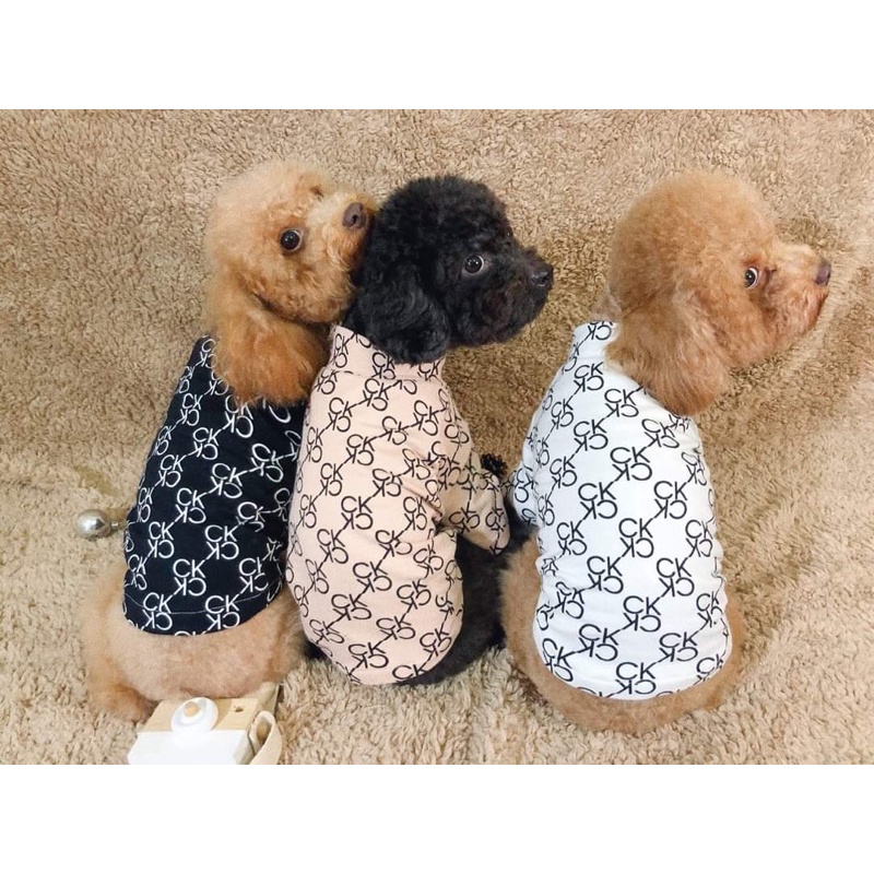 [ Hot sale ] Áo thun nỉ da cá C.K cho thú cưng