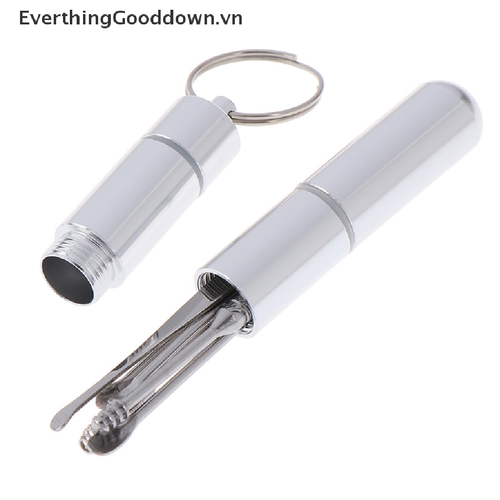 Everthingood Bộ 6 Dụng Cụ Lấy Ráy Tai Bằng Thép Không Gỉ Hình Muỗng / Lấy Ráy Tai