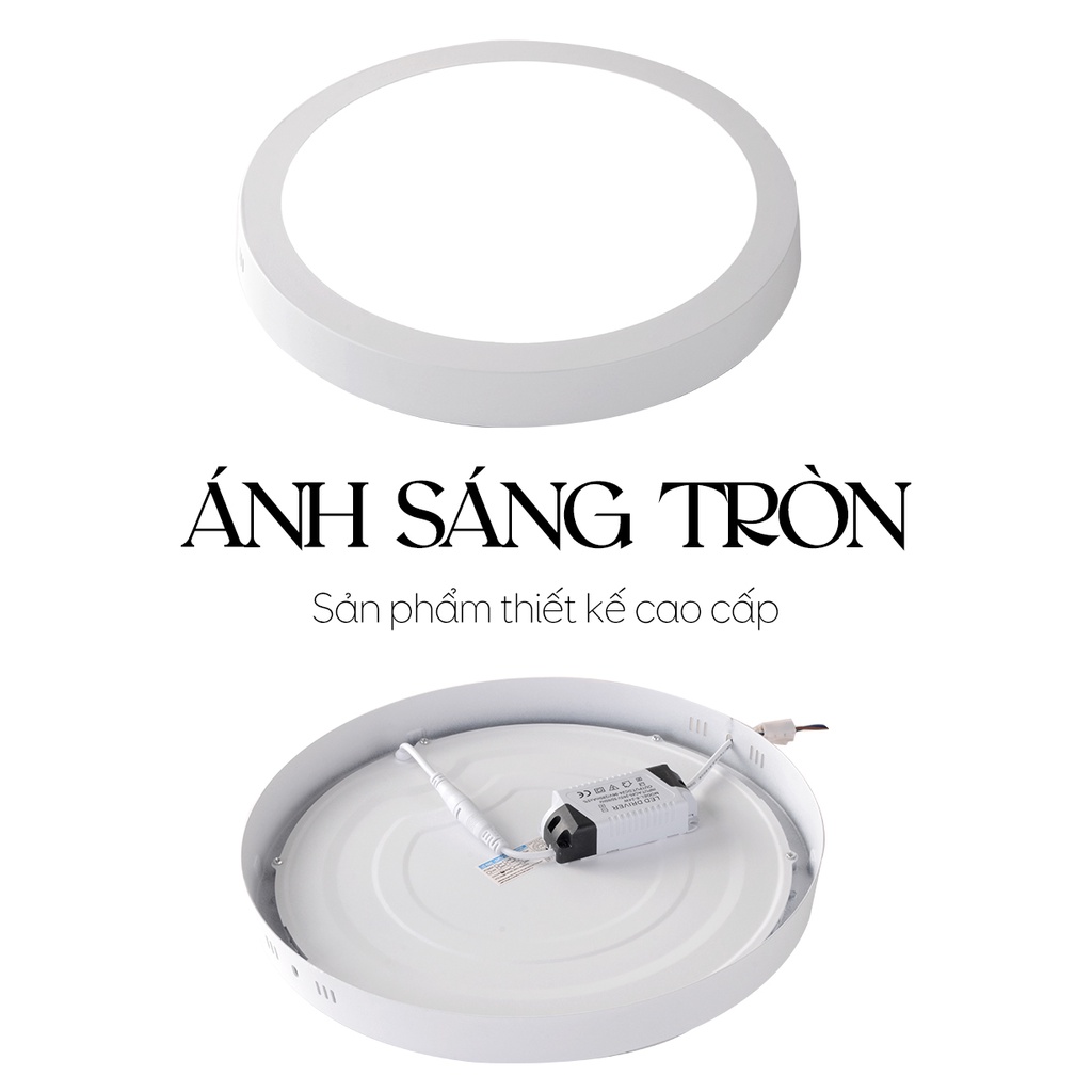 Đèn Ốp Trần Hành Lang, Cầu Thang Ánh Sáng Trắng ATH LIGHTING Thiết Kế Độc Đáo Với Hình Vuông Và Hình Tròn