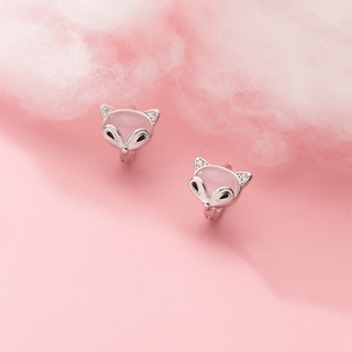 🍓[HÀNG CÓ SẴN]🍓BÔNG TAI BẠC S925🍓 BÔNG KHOEN HỒ LY HỒNG NGỌT NGÀO 🍓 HOT TREND 🍓