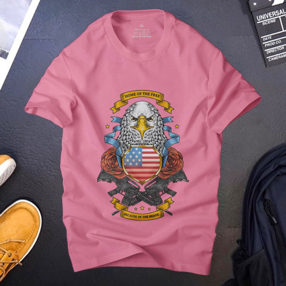 Áo thun nam american eagle A2 cá tính , vải cotton 4 chiều mềm mịn thoáng mát khô thoáng nhanh | ursport