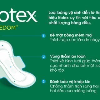Băng vệ sinh Kotex Freedom