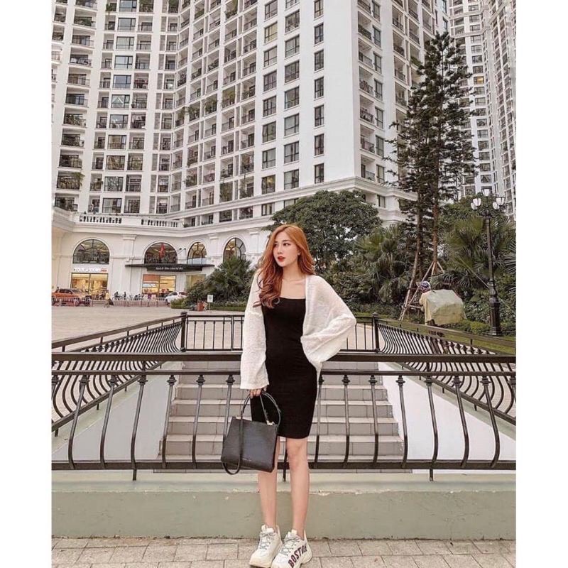 Áo khoác cardigan len mỏng cho nữ phong cách Hàn Quốc - 739