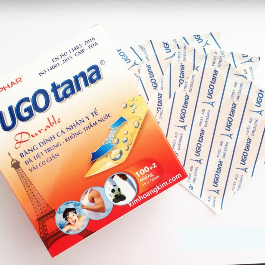Băng dính cá nhân y tế UGOTANA (Kt: 19mm x 72mm)