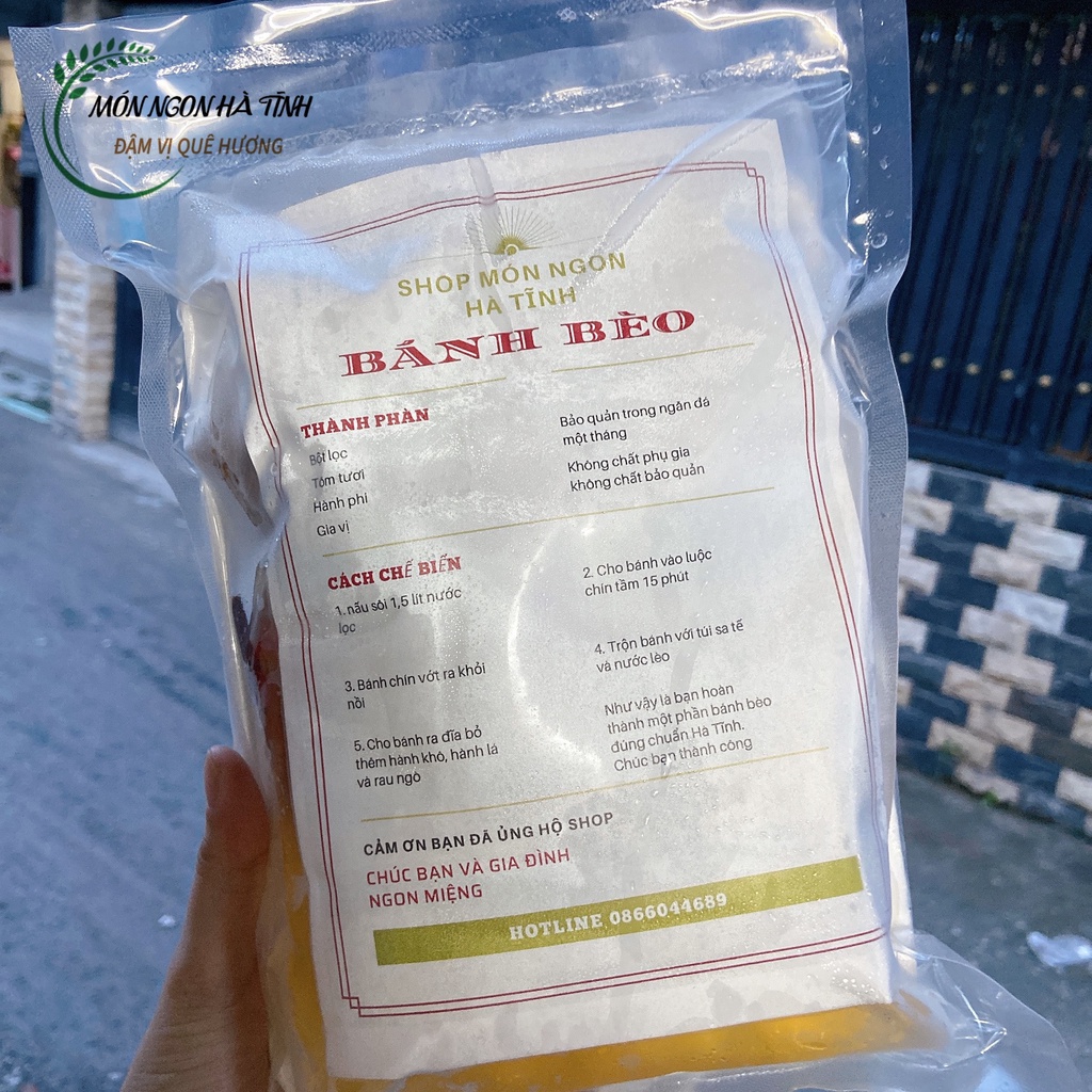 0.5kg Bánh Bèo Hà Tĩnh. Bánh Bột Lọc Nhân Tôm. Chính gốc Hà Tĩnh