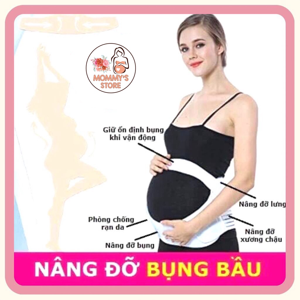 Đai Đỡ Bụng Bầu, Nịt Nâng Bụng Cho Bà Bầu. Kê Giữ Hỗ Trợ Giảm Áp Lực, Đau Lưng Rạn Bụng Size To Nhỏ, Trước &amp; Sau Sinh B3