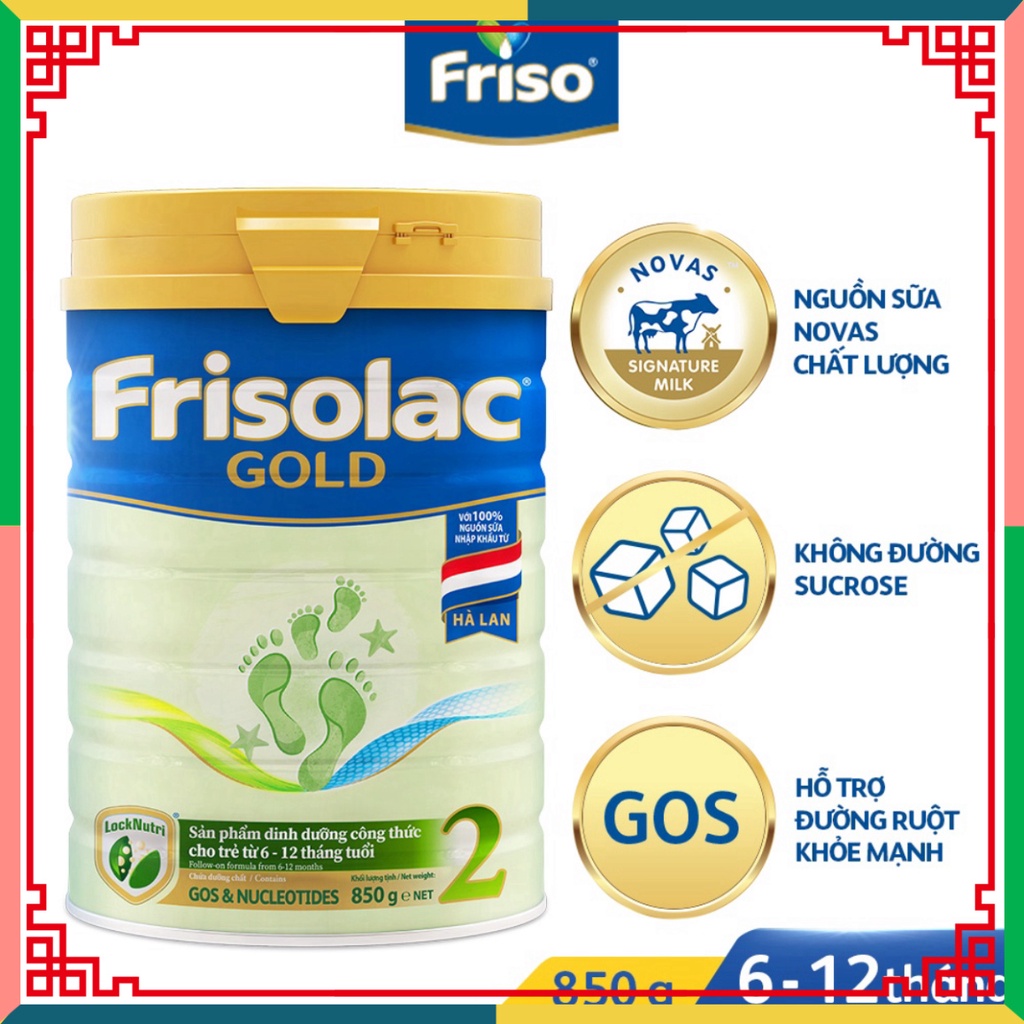Sữa Bột Frisolac Gold 2 850g ( Đại lý Ngọc Toản)