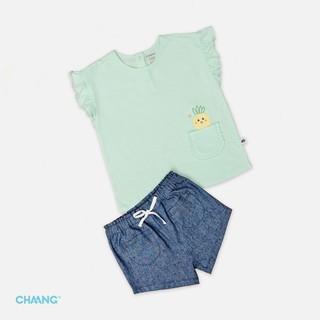 Bộ bèo bé gái CHAANG nhún dứa