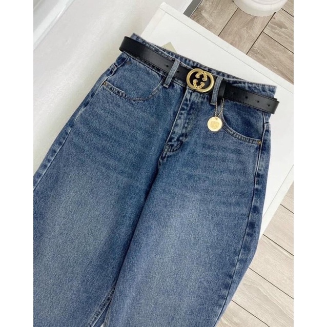 BÁN SỈ QUẦN JEAN THỤNG BAGGY MÀU XANH CHO NỮ