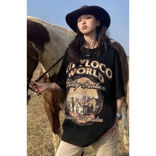 Áo thun cotton form rộng CITY LOCO unisex nam nữ