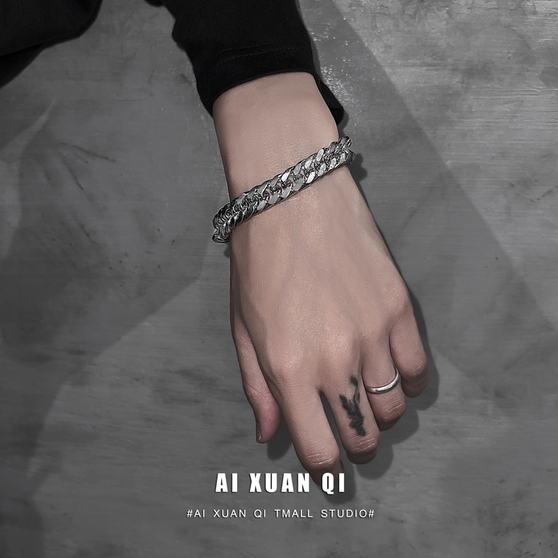 Vòng tay thiết kế đơn giản thời trang theo phong cách hip hop dành cho nam