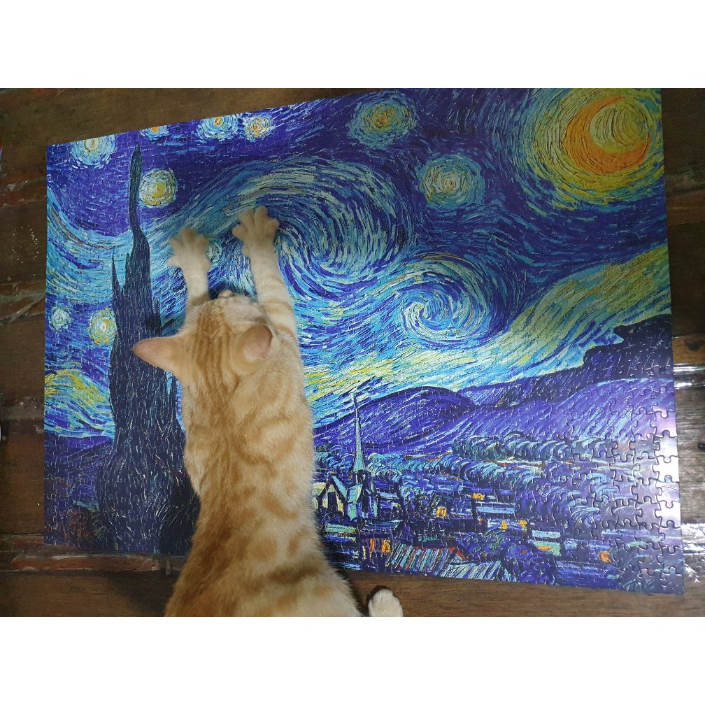 Tranh Ghép Hình 2000 Mảnh Jigsaw Puzzle Tranh Sơn Dầu/Puzzle Van Gogh/Puzzle  2000 PcsVan Gogh/Tranh Giấy Bồi Cao Cấp