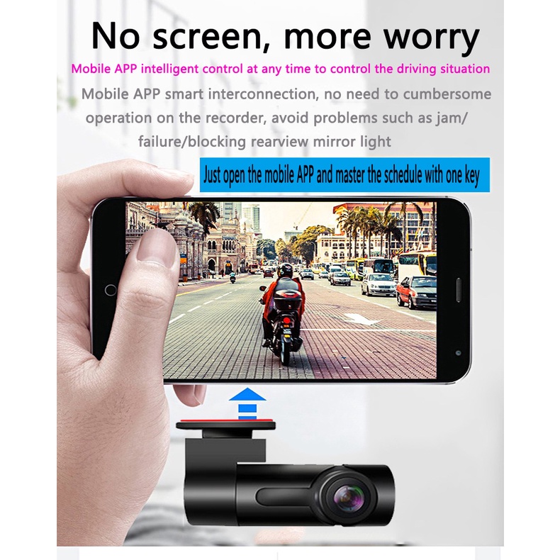 Camera Hành Trình Xe Hơi HD Không Dây Có Tầm Nhìn Đêm Phong Cách Mới | BigBuy360 - bigbuy360.vn