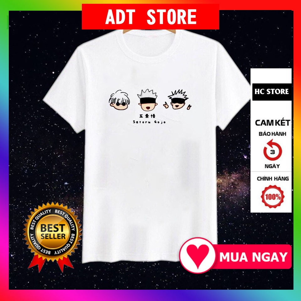 HOT🔥 Áo Phông Anime Satoru Gojo Jujutsu Kaisen chibi Kawaii mẫu mới cực chât độc đẹp giá rẻ
