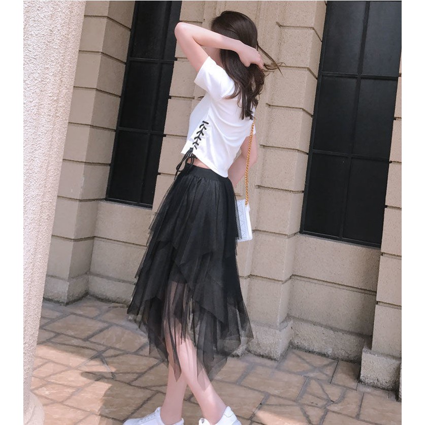 Chân Váy Voan Dài 3 Màu Chất Sợi Lưới Cao Cấp Freeship,Váy Voan Công Chúa Cạp Chun Sinh Viên Mới Có Ảnh Thật Kèm Video | BigBuy360 - bigbuy360.vn