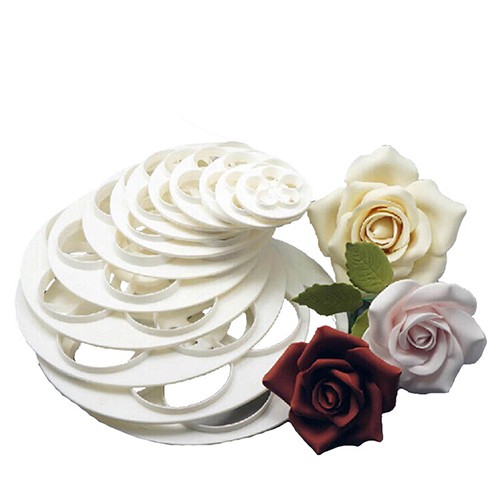 Bộ 6 Khuôn Cắt Fondant Hình Hoa Hồng J09