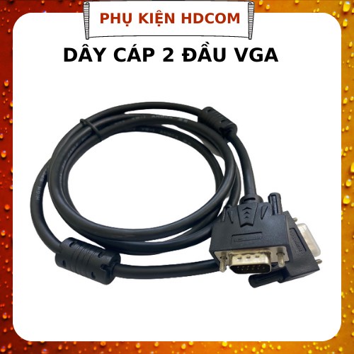 Dây cáp VGA 3+6 2 đầu đực siêu xịn đóng túi zip 1.5M
