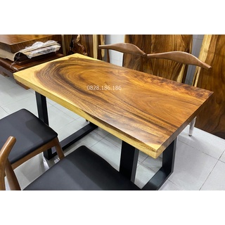 bàn gỗ me tây nguyên tấm dài 1m2
