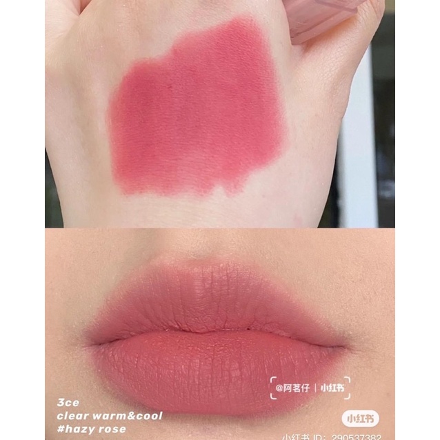 SON 3CE SOFT MATTE LIPSTICK LIMITED - WAY BACK &amp; HAZY ROSE