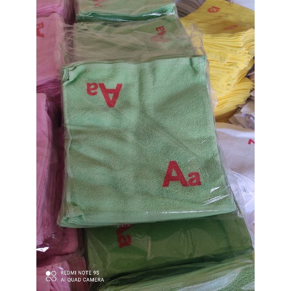 Combo 50 khăn mầm non in hình sắc nét