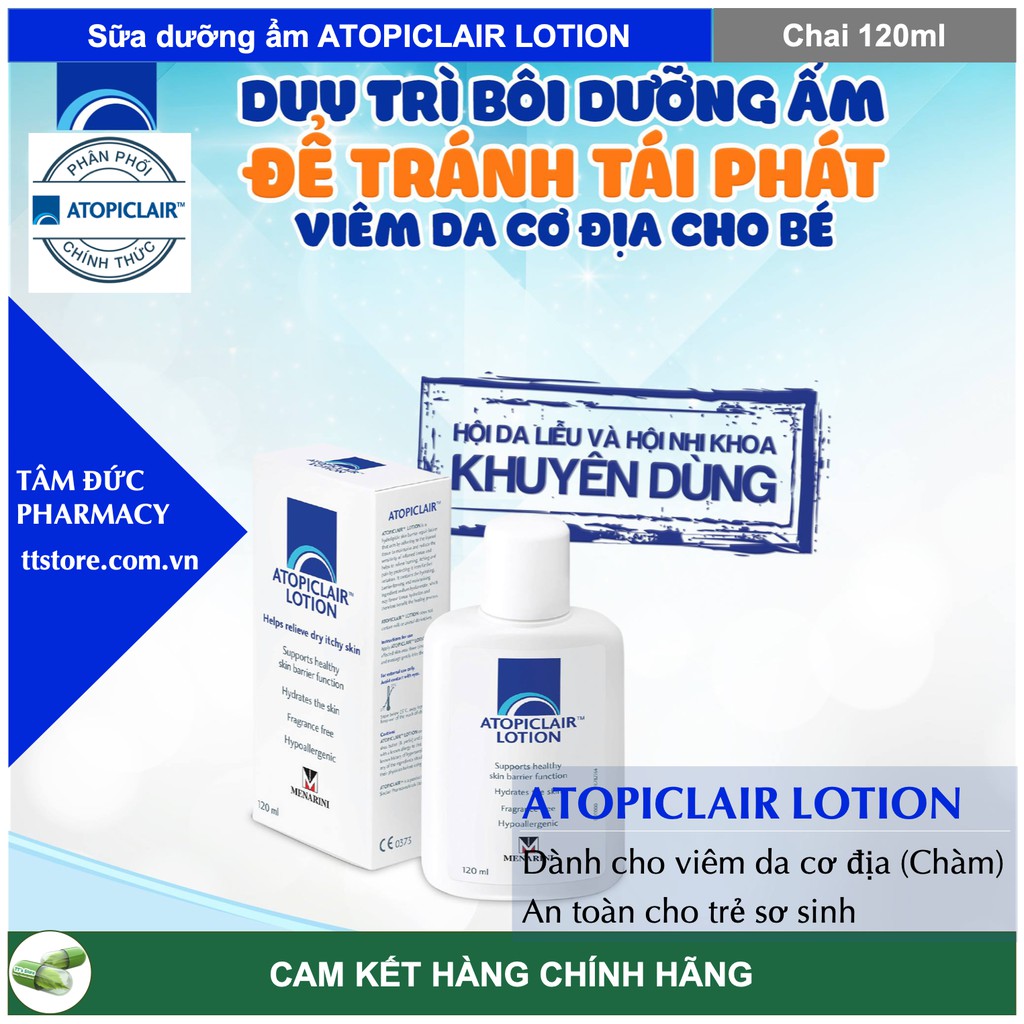 Atopiclair lotion - sữa dưỡng ẩm giúp giảm ngứa, rát do bệnh da cơ địa - ảnh sản phẩm 3