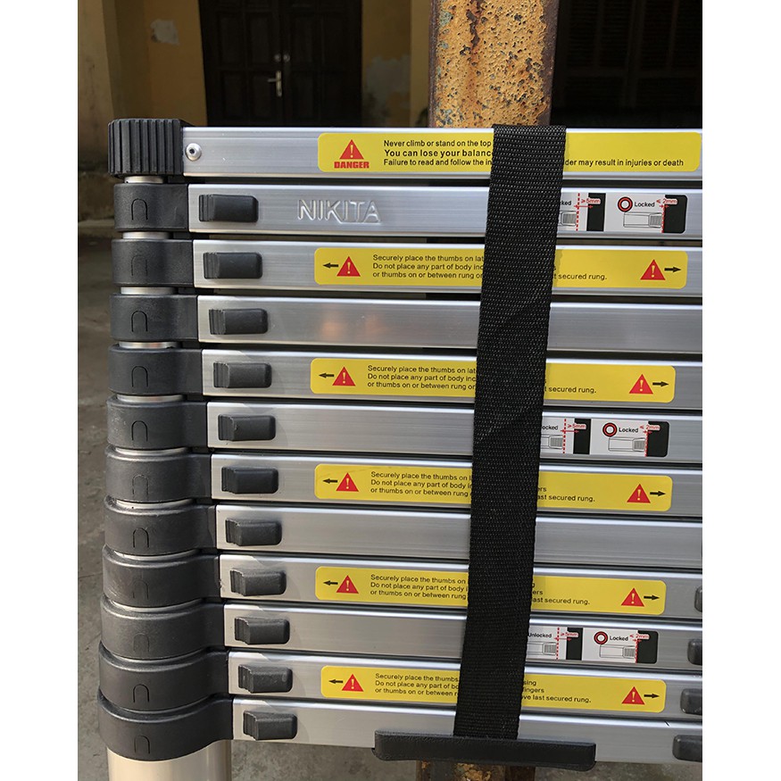Thang Nhôm Rút Xếp Đơn Nikita Nhật Bản R49 cao 4m9, 5m R50, 5m4 R54, 5m8 R58, 6m2 R62
