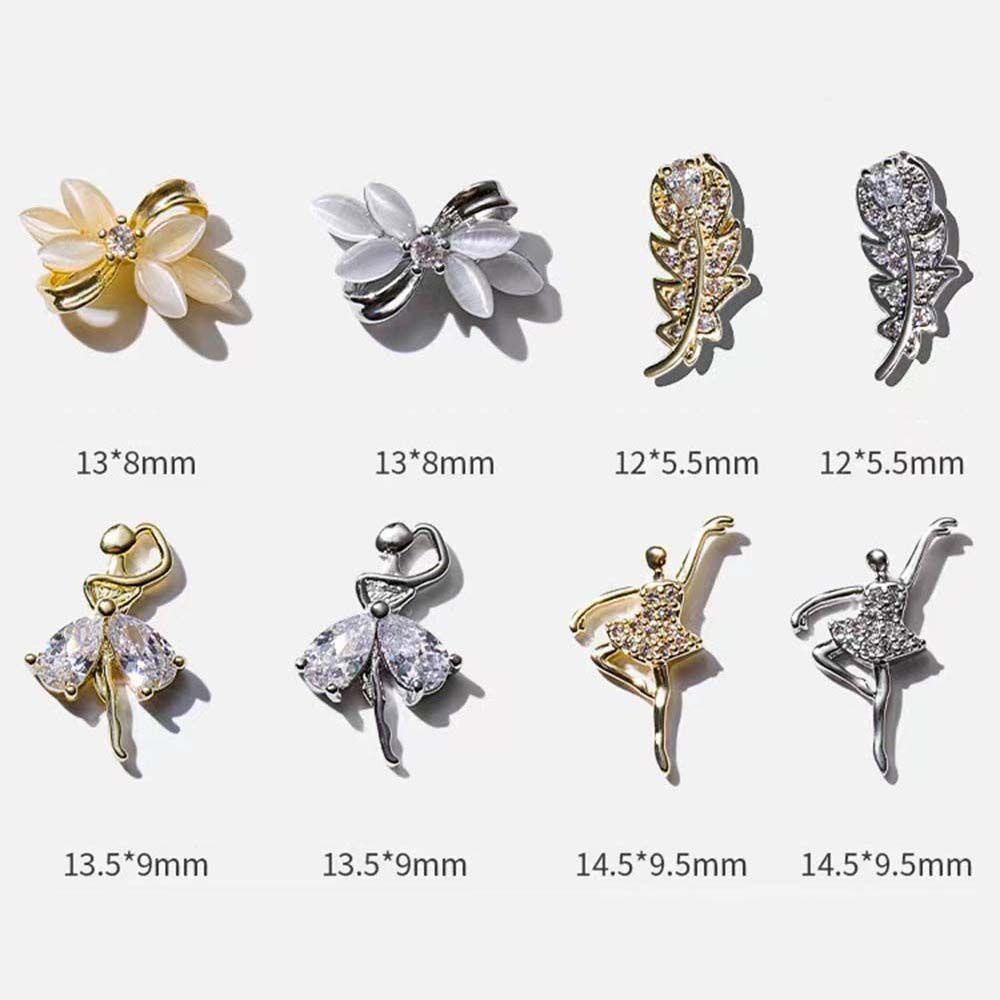 Phụ Kiện Trang Trí Móng Tay 3D DIY Sang Trọng Phong Cách Nhật Bản