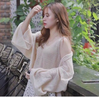 Áo len cadigan mỏng siêu hot ạ
