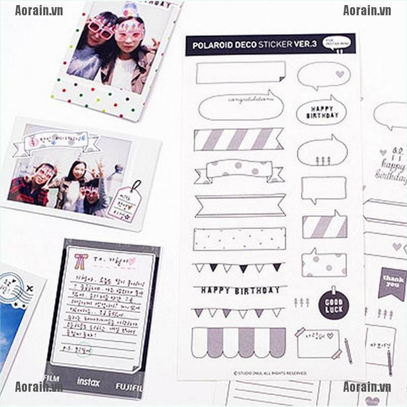 Bộ 6 Miếng Dán Tự Dính Trang Trí Sổ Tay Xinh Xắn