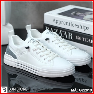 Giày Nam cao cấp Bun Store - Giày da Nam Sneaker trẻ trung, phong cách G2201X
