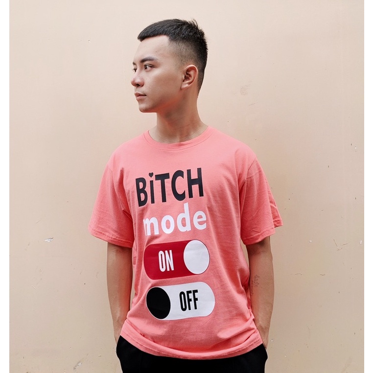 Áo Thun Nam Nữ Unisex Form Rộng Màu Hồng Phối Chữ  Mr Smile 99 Shop