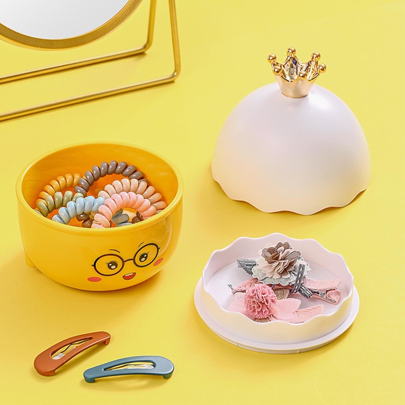 Hộp Đựng Dây Buộc Tóc Hình Vỏ Trứng Dễ Thương Cho Bé Gái