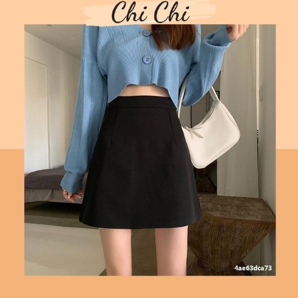 Chân Váy Chữ A Trơn dáng ngắn. Dễ phối đồ VD7