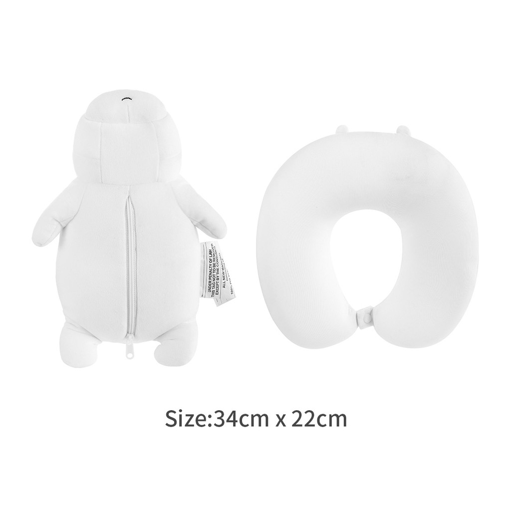 [Mã LIFEMALL995 giảm 10% đơn 99K] Gối cổ Gối kê Gối U 2 in 1 We Bare Bears (Grizzly) Miniso