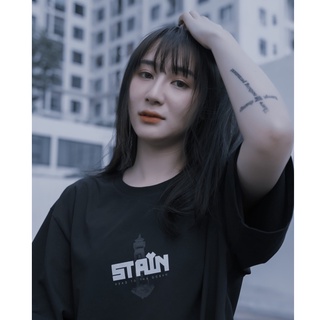 Áo thun stain compass black
