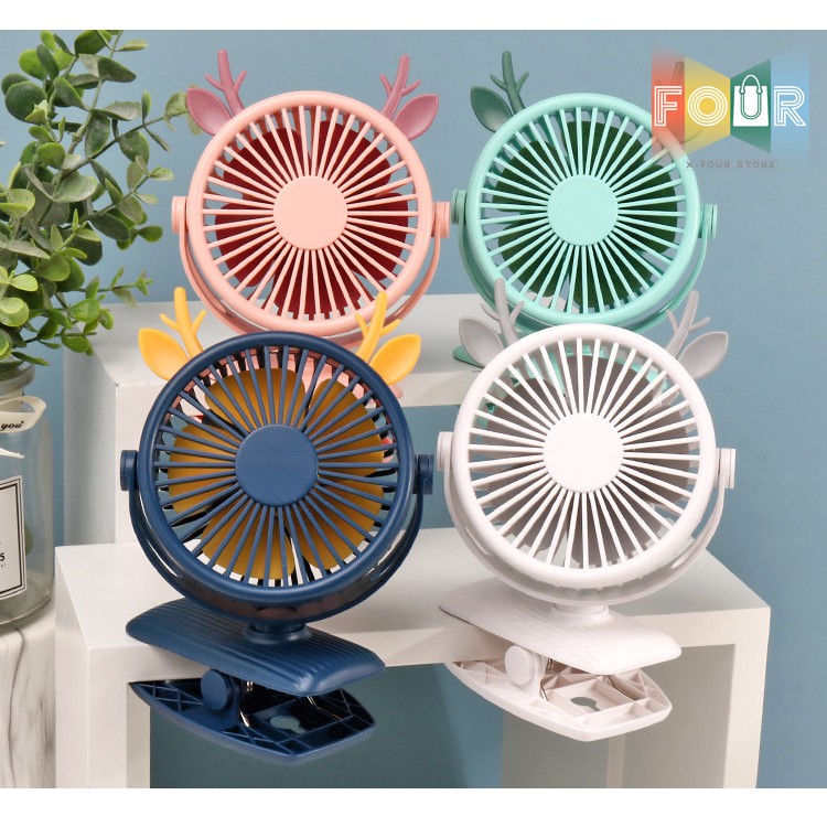 ☘️ [MẪU MỚI 2020] Quạt Mini Kẹp Bàn Siêu Mát ☘️