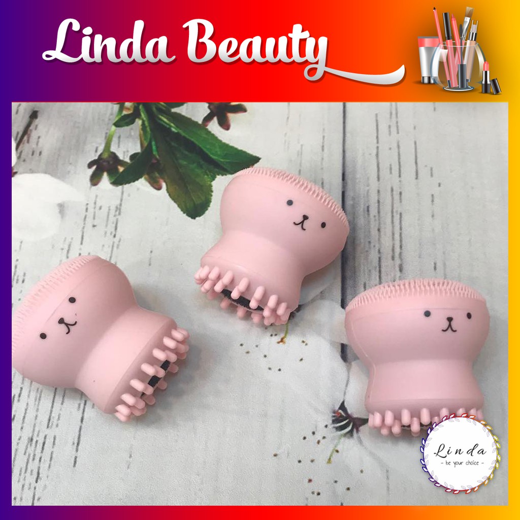 Cọ rửa mặt 2 đầu Silicon Bạch tuộc Hàn Quốc | BigBuy360 - bigbuy360.vn