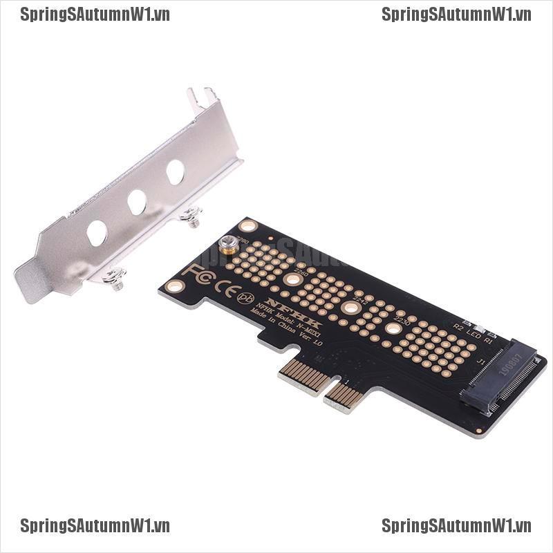 Thẻ Chuyển Đổi Nvme Pcie M.2 Ngff Ssd Sang Pcie X1 / M.2 Kèm Phụ Kiện