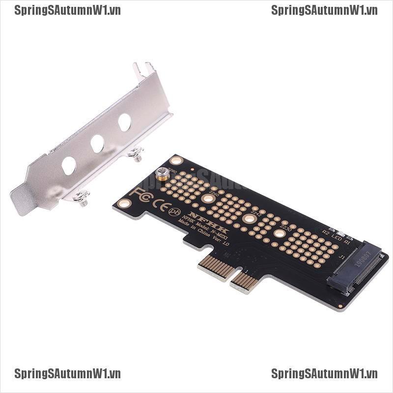 (Hàng Mới Về) Card Chuyển Đổi Nvme Pcie M.2 Ngff Ssd Sang Pcie X1 Sang M.2 Kèm Giá Đỡ