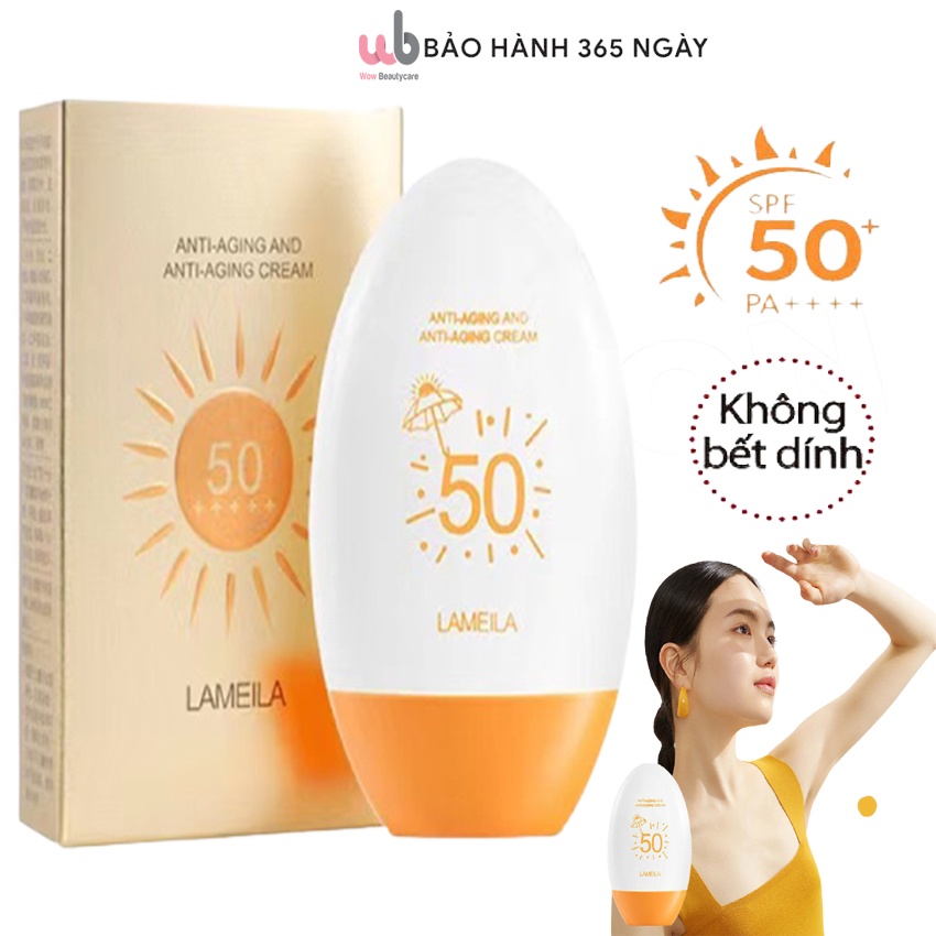 Kem Chống Nắng Toàn Thân Lameila 55ML,SPF=50 PA++,Kem Không Trôi Ngay Cả Ở Trong Nước.Bảo Vệ Da,Dưỡng Ẩm.