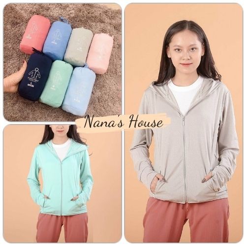 Áo Chống Nắng Dài Tay Nữ  Nana's House - FREESHIP  Áo khoác chống nắng và tia UV chất thun co giãn style Korea Ulzzang