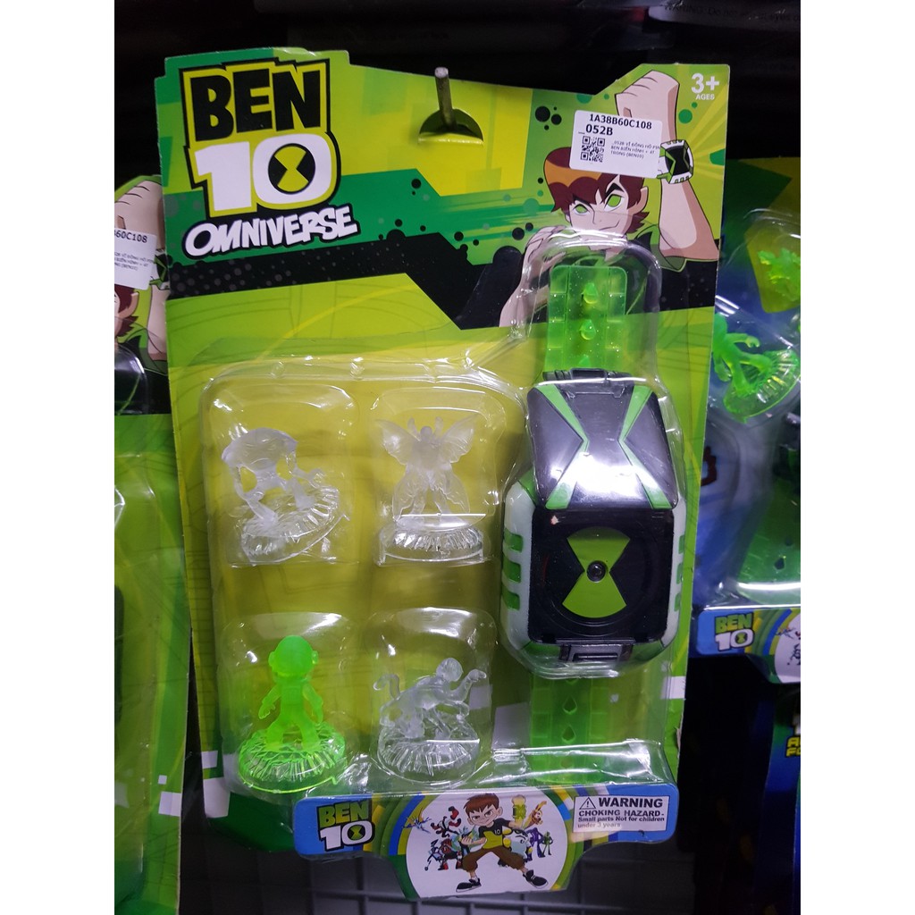 ĐỒ CHƠI TRẺ EM - ĐỒNG HỒ BEN10 BIẾN HÌNH (PIN ) + 4T TRONG - TINY HOUSE