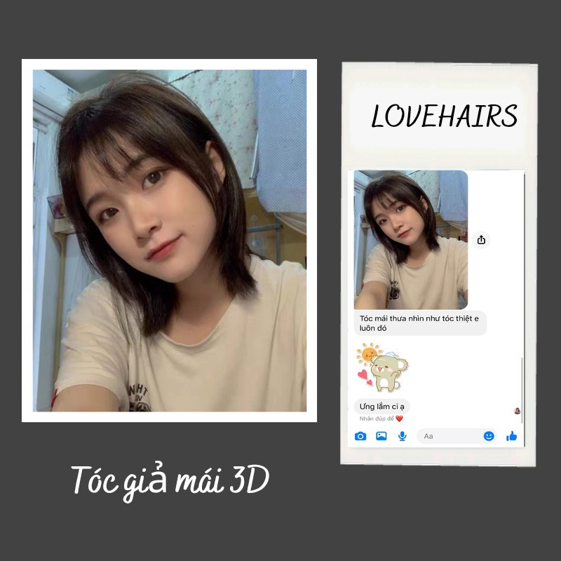 Tóc Mái Thưa 3D Được Làm Từ Tóc Thật_TG7 - Love Hairs