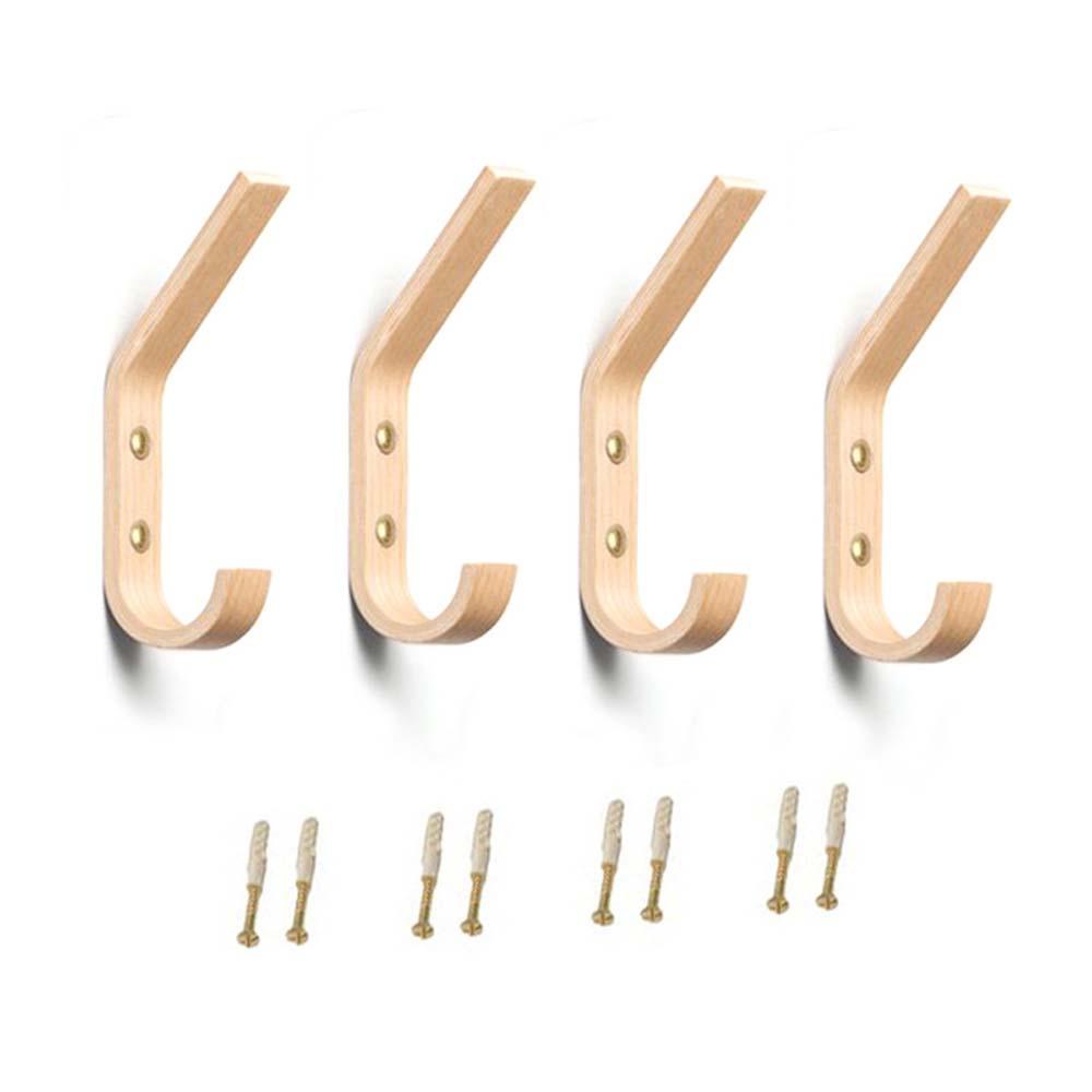 Giá Đỡ Móc Treo Chìa Khóa / Áo Khoác / Khăn Tắm Bằng Gỗ